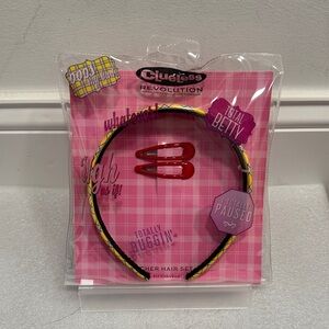 Revolution Clueless Hair Accessory Set - Red and Yellow